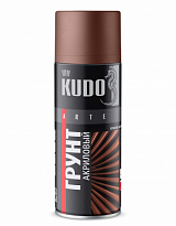 KUDO KU-2102 Грунт акриловый универсальный красно-коричневый 520мл 1/12шт